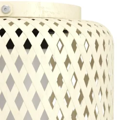 Eglo MARLIANO Tafellampen hout, staal bruin / Kunststof wit H: 240 mm | Ø 210 mm Clearance