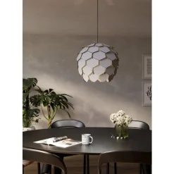 Eglo MATTANZA hanglamp staal zwart / Hout grijs H: 2465 mm | Ø 495 mm