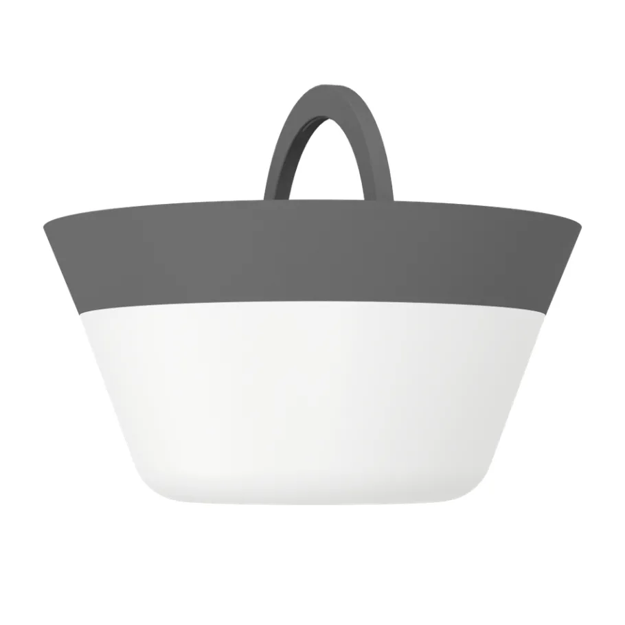 Eglo MEGGIANO Tafellampen Kunststof grijs / Kunststof wit H: 320 mm | Ø 150 mm