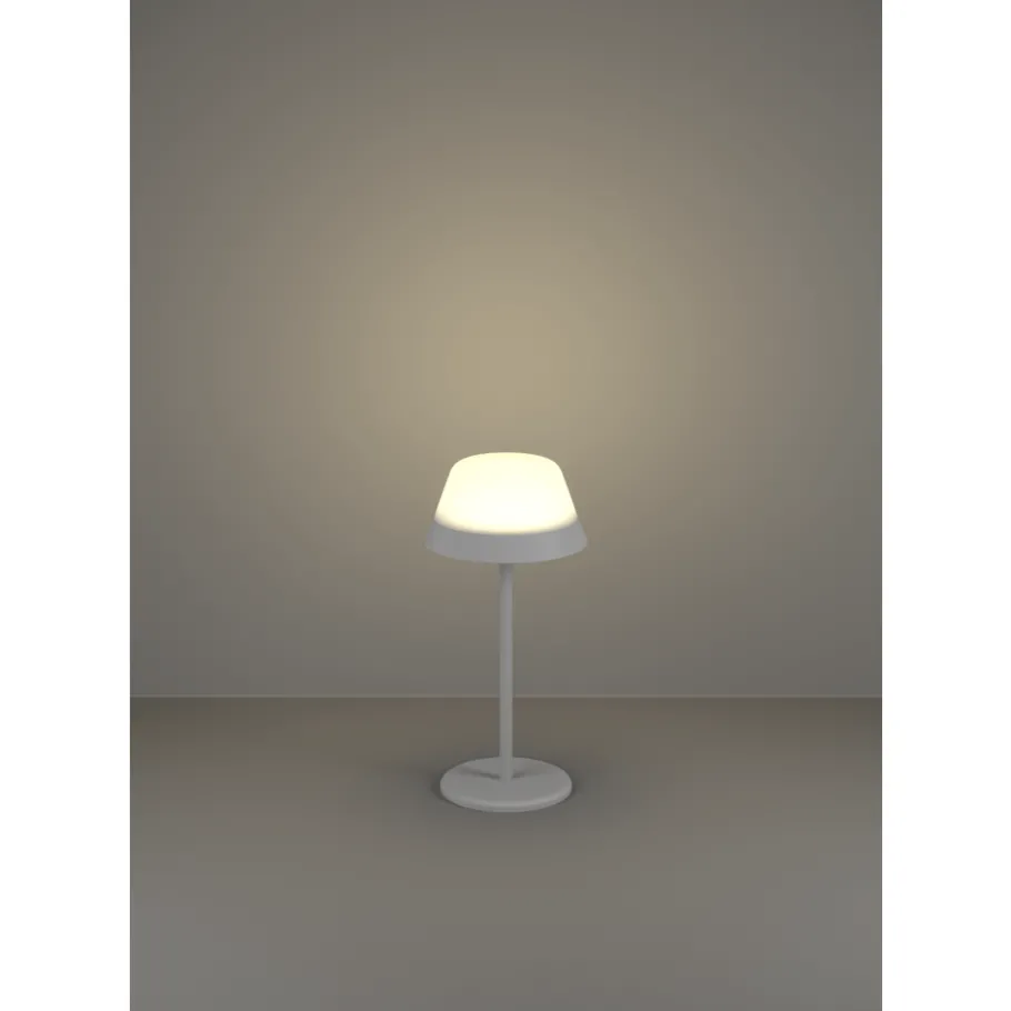 Eglo MEGGIANO Tafellampen Kunststof grijs / Kunststof wit H: 320 mm | Ø 150 mm