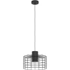 Eglo MILLIGAN hanglamp staal zwart, wit H: 1100 mm | Ø 380 mm