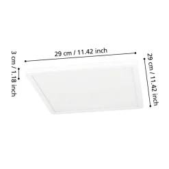 Eglo MINERARIO Plafondarmaturen Kunststof wit / Kunststof wit H: 30 mm Discount