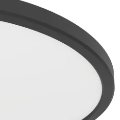 Eglo MINERARIO Plafondarmaturen Kunststof zwart / Kunststof wit H: 30 mm | Ø 300 mm Best