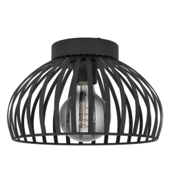 Eglo MOGANO 3 Plafondarmaturen staal zwart H: 180 mm | Ø 280 mm New