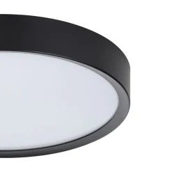 Eglo MUSURITA Plafondarmaturen kunststof, staal zwart / Kunststof wit H: 60 mm | Ø 340 mm Online