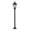 Eglo NAVEDO Staande lampen aluminium zwart, zilver-patina / Glas helder H: 1200 mm | Ø 230 mm Outlet