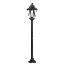 Eglo NAVEDO Staande lampen aluminium zwart, zilver-patina / Glas helder H: 1200 mm | Ø 230 mm Outlet