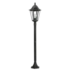 Eglo NAVEDO Staande lampen aluminium zwart, zilver-patina / Glas helder H: 1200 mm | Ø 230 mm Outlet