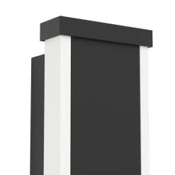 Eglo NEVIANO Wandlamp staal, kunststof zwart / Kunststof wit H: 65 mm