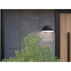 Eglo NINNARELLA Wandlamp staal zwart / Kunststof wit H: 110 mm Clearance