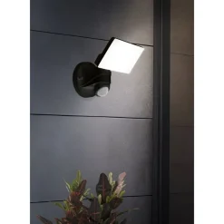 Eglo PAGINO Wandlamp Kunststof zwart H: 260 mm