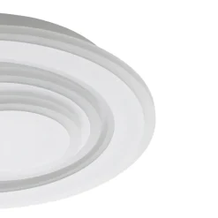 Eglo PALAGIANO 1 Plafondarmaturen staal wit / kunststof, staal satijn, wit H: 50 mm | Ø 300 mm Discount