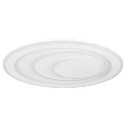 Eglo PALAGIANO 1 Plafondarmaturen staal wit / kunststof, staal satijn, wit H: 50 mm | Ø 480 mm Online