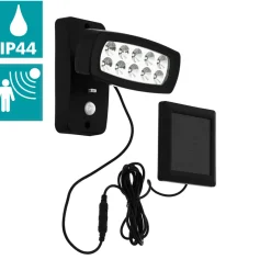 Eglo PALIZZI Wandlamp Kunststof zwart / Kunststof transparant H: 145 mm Sale