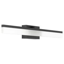 Eglo PALMITAL Wandlamp aluminium, staal zwart / Kunststof satijn H: 80 mm Discount