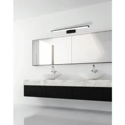 Eglo PANDELLA 1 Spiegelarmaturen aluminium, kunststof zwart / Kunststof wit H: 40 mm