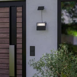 Eglo PANETTIERI zonne-energiearmatuur Kunststof zwart / Kunststof wit H: 170 mm Best