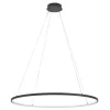 Eglo PARRUTA hanglamp aluminium, staal zwart / Kunststof wit H: 1500 mm | Ø 990 mm Discount