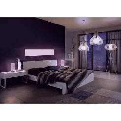 Eglo PASTERI Tafellampen staal nikkel-mat / textiel wit H: 255 mm | Ø 120 mm Hot