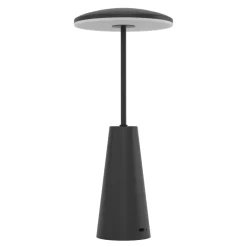 Eglo PICCOLA Tafellampen staal zwart / Kunststof wit H: 280 mm | Ø 130 mm New