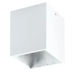 Eglo POLASSO Plafondarmaturen aluminium, kunststof wit, zilver H: 120 mm Outlet