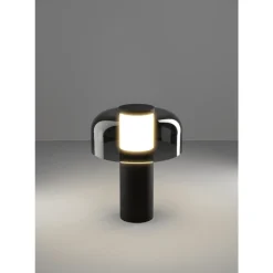 Eglo PONENTE Tafellampen staal zwart / Kunststof zwart-transparant H: 200 mm | Ø 160 mm Sale