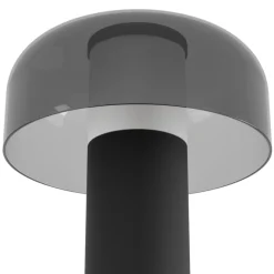 Eglo PONENTE Tafellampen staal zwart / Kunststof zwart-transparant H: 200 mm | Ø 160 mm Sale