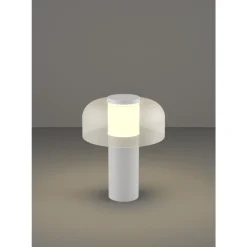 Eglo PONENTE Tafellampen staal wit / Kunststof wit H: 200 mm | Ø 160 mm Clearance