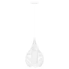 Eglo RAZONI 1 hanglamp staal wit / staal, glas wit H: 1100 mm | Ø 325 mm Outlet