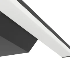 Eglo REGELLO-Z Spiegelarmaturen kunststof, aluminium zwart / Kunststof wit H: 40 mm Sale