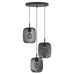 Eglo ROMAZZINA hanglamp staal zwart H: 1100 mm | Ø 460 mm Hot