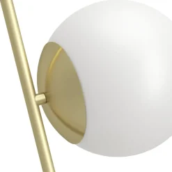 Eglo RONDO 4 Tafellampen staal geelkoper-geborsteld / glas opaal-mat wit H: 565 mm Outlet