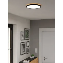 Eglo ROVITO Plafondarmaturen Kunststof zwart / Kunststof wit H: 30 mm | Ø 300 mm Best