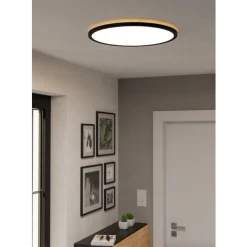 Eglo ROVITO Plafondarmaturen Kunststof zwart / Kunststof wit H: 32 mm | Ø 500 mm Online