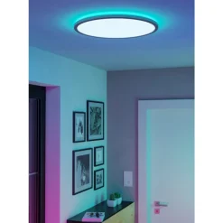 Eglo ROVITO-Z Plafondarmaturen Kunststof wit / Kunststof wit H: 32 mm | Ø 500 mm