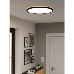 Eglo ROVITO-Z Plafondarmaturen Kunststof zwart / Kunststof wit H: 32 mm | Ø 500 mm Outlet