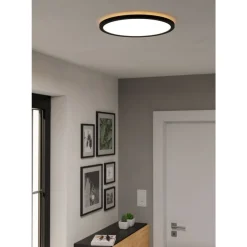 Eglo ROVITO-Z Plafondarmaturen Kunststof zwart / Kunststof wit H: 30 mm | Ø 389 mm Sale