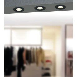 Eglo SALICETO inbouwarmatuur aluminium zwart H: 42 mm | Ø 88 mm Best