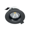 Eglo SALICETO inbouwarmatuur aluminium zwart H: 42 mm | Ø 88 mm New