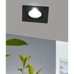 Eglo SALICETO inbouwarmatuur aluminium zwart / Glas helder, wit H: 42 mm Sale