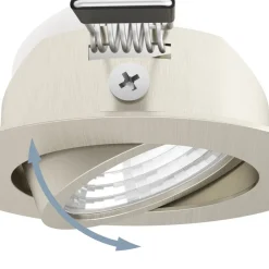 Eglo SALICETO inbouwarmatuur aluminium nikkel-mat H: 42 mm | Ø 88 mm