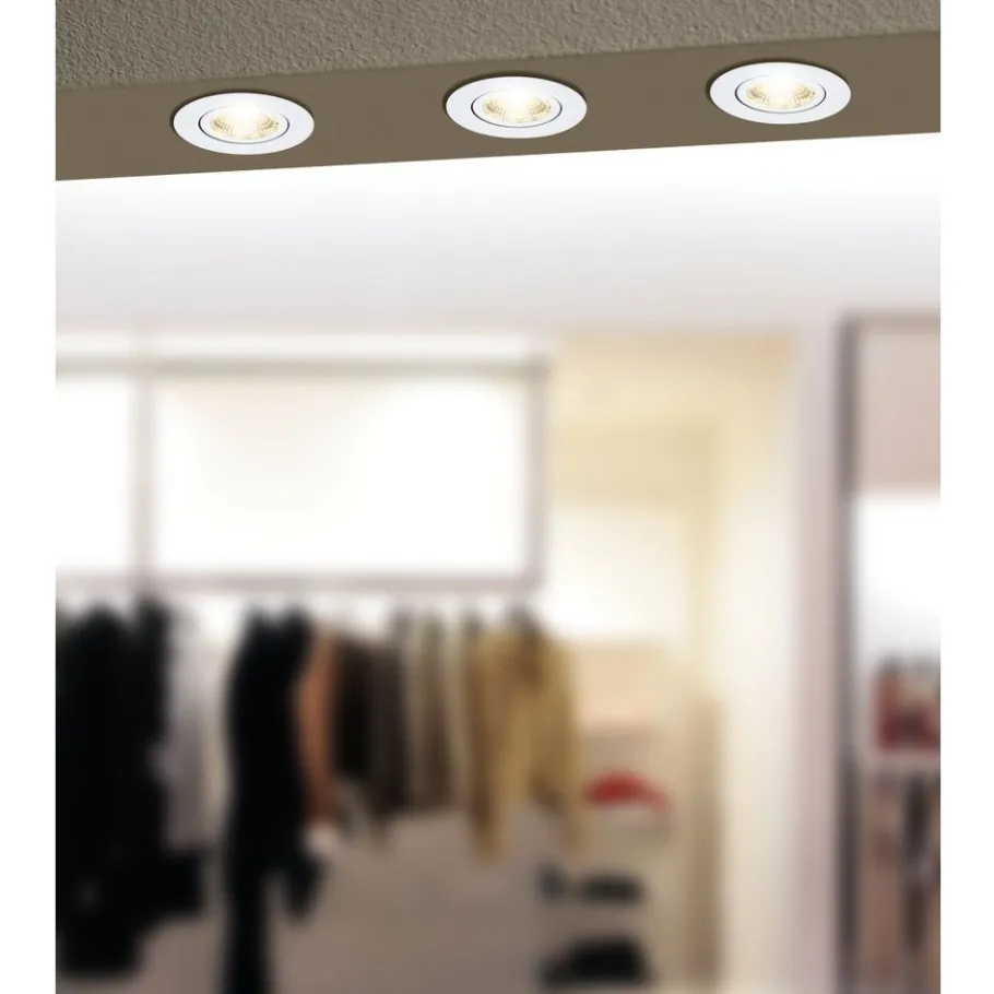 Eglo SALICETO inbouwarmatuur aluminium wit H: 42 mm | Ø 88 mm New