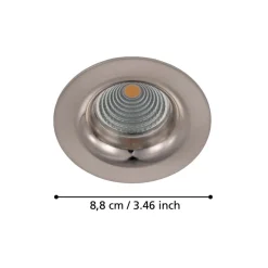 Eglo SALICETO inbouwarmatuur aluminium nikkel-mat H: 42 mm | Ø 88 mm Best