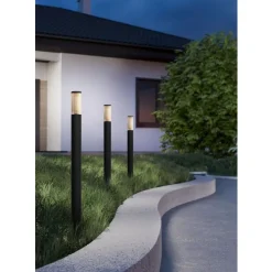 Eglo SALLE Staande lampen aluminium, kunststof zwart / Kunststof zwart-transparant H: 1100 mm | Ø 75 mm New