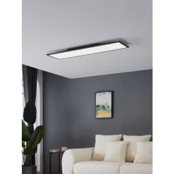 Eglo SALOBRENA 1 Plafondarmaturen aluminium, staal zwart / Kunststof wit H: 50 mm Outlet