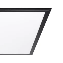 Eglo SALOBRENA 1 Plafondarmaturen aluminium, staal zwart / Kunststof wit H: 50 mm Outlet