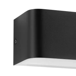 Eglo SANIA 4 Wandlamp aluminium zwart, wit H: 80 mm Outlet