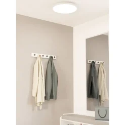 Eglo SARSINA-Z Plafondarmaturen aluminium, staal wit / Kunststof wit H: 52 mm | Ø 450 mm