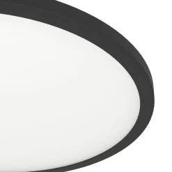 Eglo SARSINA-Z Plafondarmaturen aluminium, staal zwart / Kunststof wit H: 52 mm | Ø 450 mm Outlet