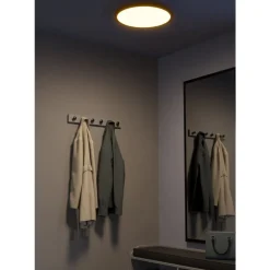 Eglo SARSINA-Z Plafondarmaturen aluminium, staal zwart / Kunststof wit H: 52 mm | Ø 450 mm Outlet